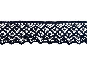 Cotton lace 55mm Black