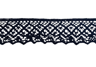 Cotton lace 55mm Black