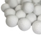 POM POM Baltas rutuliukas 40mm