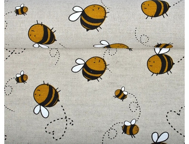 Lininis audinys Bitės