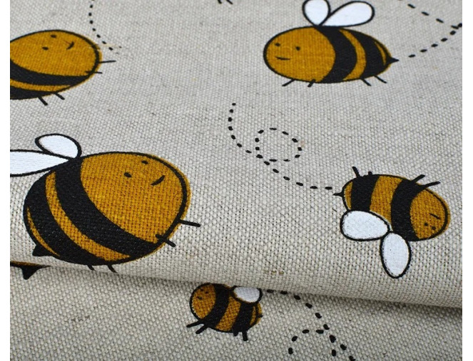 Lininis audinys Bitės pigiau