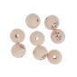 Wooden beads Kittens 30mm 8pcs.
