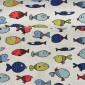 Linen fabric Fish