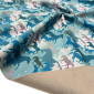 Softshell fabric Horses in blue pigiau