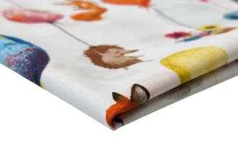 Medvilnė - drobelė Gyvūnai su balionais