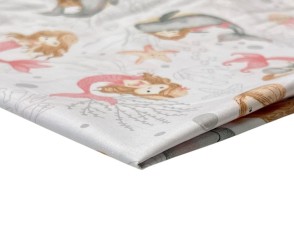 Cotton - canvas Mermaid in white