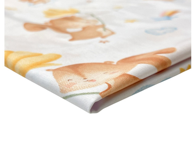 Cotton - canvas Chipmunks in white