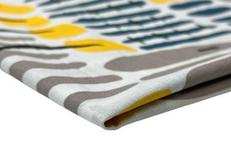 Cotton - canvas Shapes in white