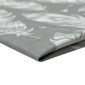 Cotton - canvas Feathers in grey