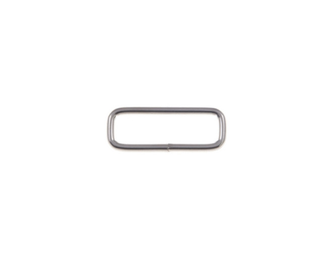 Metalinė kilpa - stačiakampis 30mm Nikelio