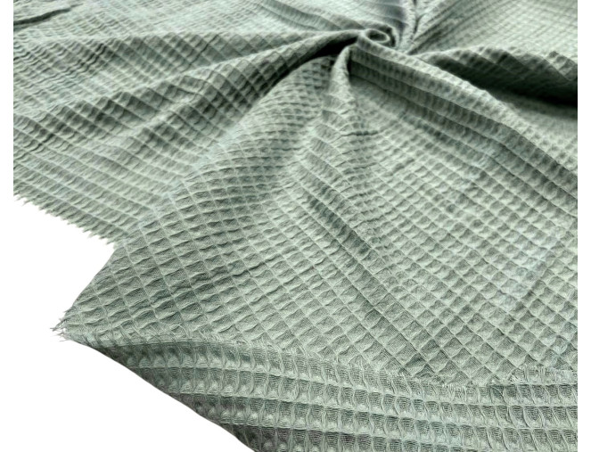 Vaflinis audinys Old green internetu