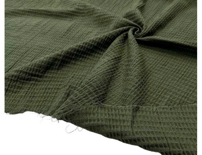 Vaflinis audinys Tamsiai žalias pigiau