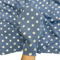 Viscose crepe White dots in light blue pigiau