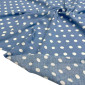 Viscose crepe White dots in light blue internetu