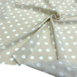 Viskozinis krepas Balti taškeliai smėliniame internetu