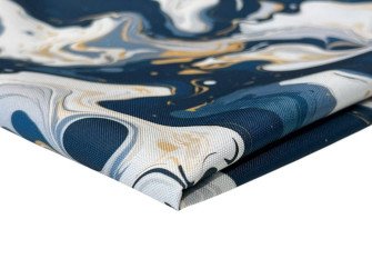 Vandeniui atsparus audinys Oxford Dėmės mėlyname Vandeniui atsparus audinys Oxford Dėmės mėlyname