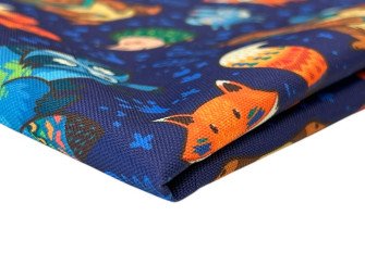 Vandeniui atsparus audinys Oxford Miško gyvūnai Vandeniui atsparus audinys Oxford Miško gyvūnai