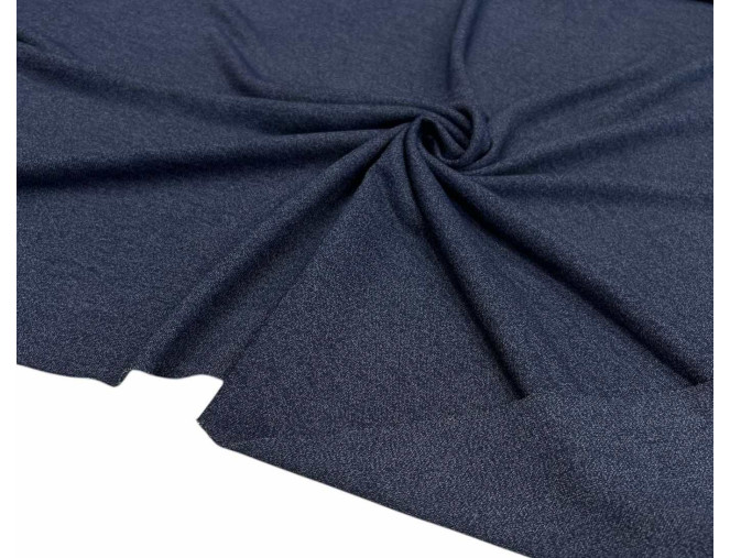 Knitted knitted fabric with viscose Navy blue melange internetu