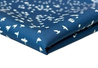 Vandeniui atsparus audinys Oxford Paukščiai mėlyname