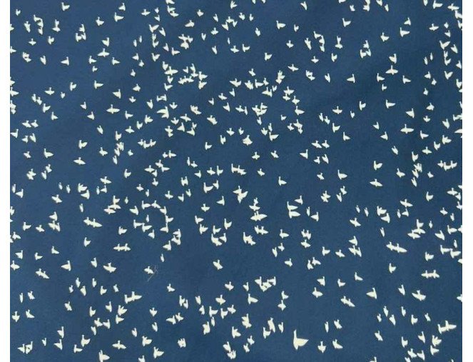 Vandeniui atsparus audinys Oxford Paukščiai mėlyname pigiau