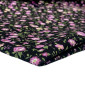 Poplin fabric Flowers in black