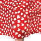 Poplin fabric White spots in red internetu