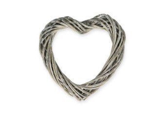 Wreath base Heart Grey