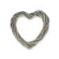Wreath base Heart Grey