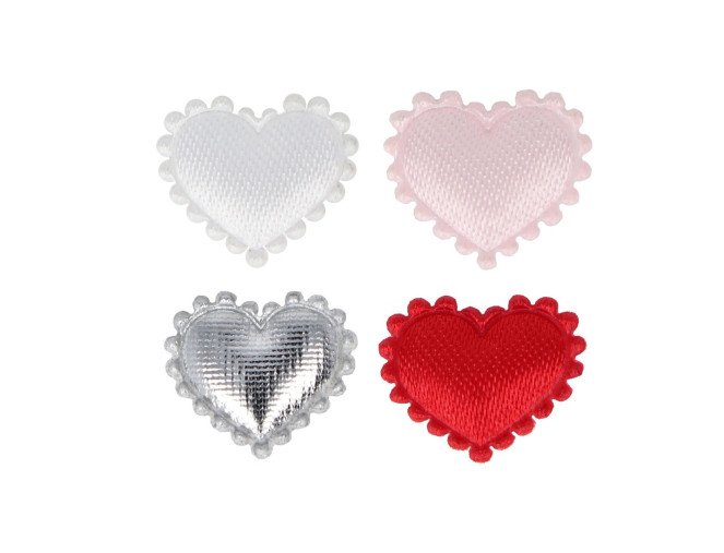 Hearts for decorations 15mm | 4 colours