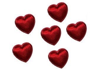 Hearts for decorations 22mm Red