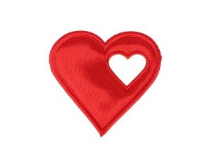 Hearts for decorations 40mm Red