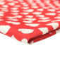Poplin fabric White spots in red