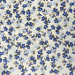 Poplin fabric Flowers in white internetu