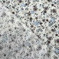 Poplin fabric Flowers in white pigiau