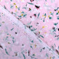 Poplin fabric Flower branches in pink pigiau