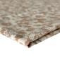 Poplin fabric Brown floral patterns in beige