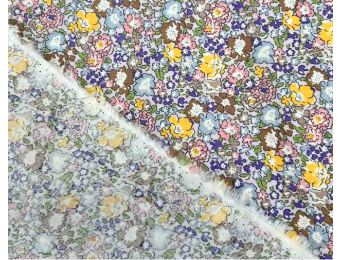 Poplin audinys Margos gėlytės alyviniame pigiau