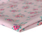 Poplin fabric Flowers in pink