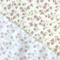 Poplin fabric Pink flowers in yellow pigiau