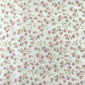 Poplin fabric Pink flowers in yellow internetu