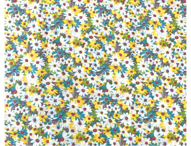 Poplin audinys Margos gėlės pigiau