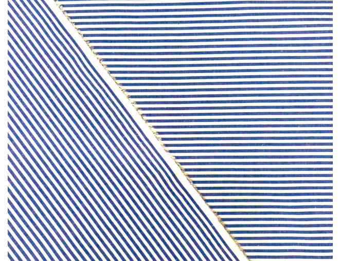 Poplin fabric Blue stripes pigiau