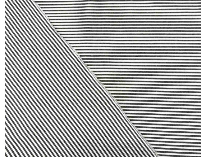 Poplin audinys Juodi dryžiai pigiau