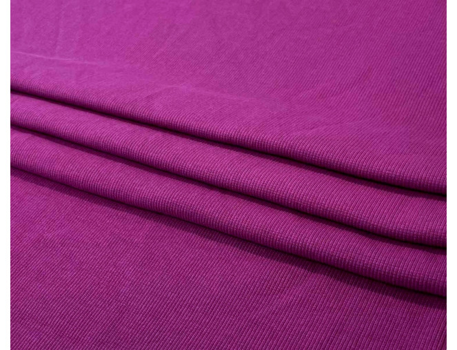 RIB knitted fabric Dark cyclamen pigiau