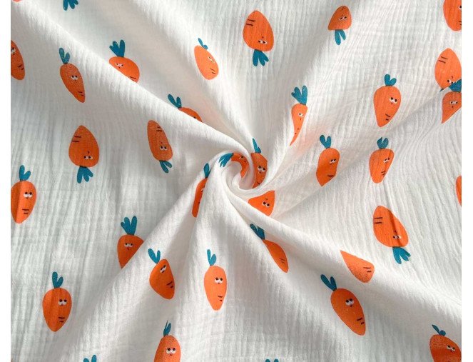 Muslin Carrots in white