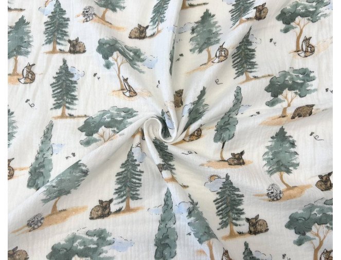 Muslinas Miškas baltame