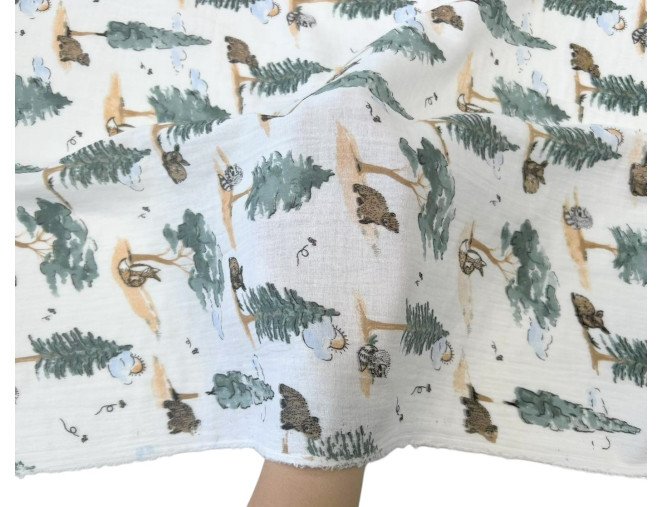 Muslinas Miškas baltame pigiau