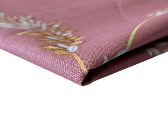 Cotton - canvas Branches in ash pink