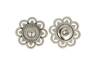 Stitched decorative stamp 21mm Nickel