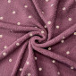 Teddy fabric Daisy burgundy 265gr/kv.m.